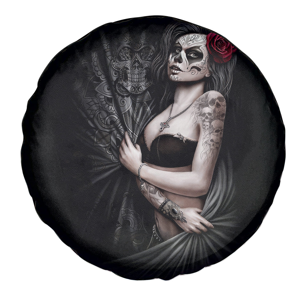 skull-spare-tire-cover-girl-day-of-the-dead