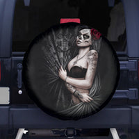Skull Spare Tire Cover Girl Day Of The Dead - Wonder Print Shop