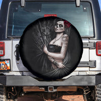 Skull Spare Tire Cover Girl Day Of The Dead - Wonder Print Shop