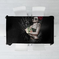 Skull Tablecloth Girl Day Of The Dead - Wonder Print Shop