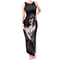Skull Tank Maxi Dress Girl Day Of The Dead - Wonder Print Shop