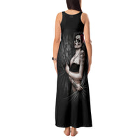 Skull Tank Maxi Dress Girl Day Of The Dead - Wonder Print Shop
