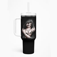 Skull Tumbler With Handle Girl Day Of The Dead - Wonder Print Shop