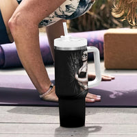 Skull Tumbler With Handle Girl Day Of The Dead - Wonder Print Shop