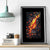 Skull Canvas Wall Art Flame Skull Lava Inside - Wonder Print Shop