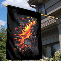 Skull Garden Flag Flame Skull Lava Inside - Wonder Print Shop