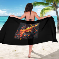 Skull Sarong Flame Skull Lava Inside - Wonder Print Shop