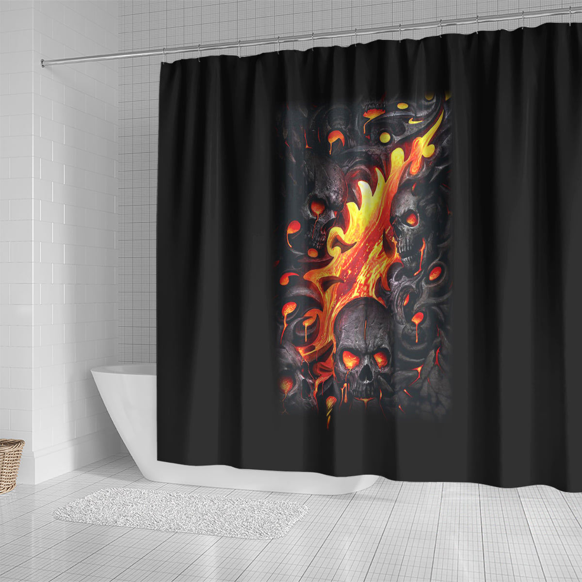 skull-shower-curtain-flame-skull-lava-inside
