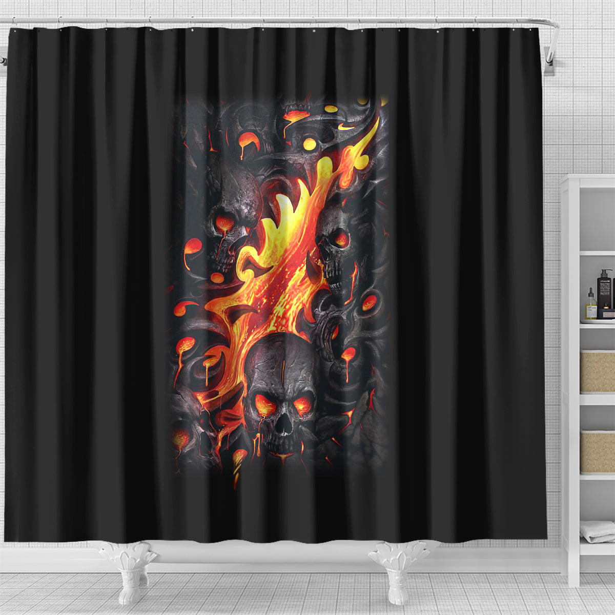 skull-shower-curtain-flame-skull-lava-inside