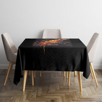 Skull Tablecloth Flame Skull Lava Inside - Wonder Print Shop