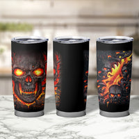 Skull Tumbler Cup Flame Skull Lava Inside - Wonder Print Shop