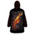 Skull Wearable Blanket Hoodie Flame Skull Lava Inside - Wonder Print Shop