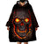 Skull Wearable Blanket Hoodie Flame Skull Lava Inside - Wonder Print Shop