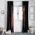 Skull Window Curtain Flame Skull Lava Inside - Wonder Print Shop