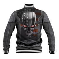 Skull Baseball Jacket Metal Head Skull American - Wonder Print Shop