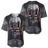 Skull Baseball Jersey Metal Head Skull American - Wonder Print Shop