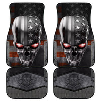 Skull Car Mats Metal Head Skull American - Wonder Print Shop