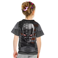 Skull Kid T Shirt Metal Head Skull American - Wonder Print Shop