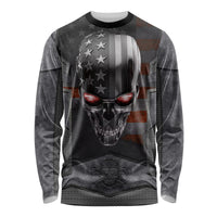 Skull Long Sleeve Shirt Metal Head Skull American - Wonder Print Shop