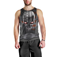 Skull Men Tank Top Metal Head Skull American DT01