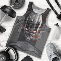 Skull Men Tank Top Metal Head Skull American DT01