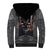 Skull Sherpa Hoodie Metal Head Skull American - Wonder Print Shop