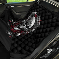 Skull Back Car Seat Cover Riding Motocycle Girl Rose - Wonder Print Shop
