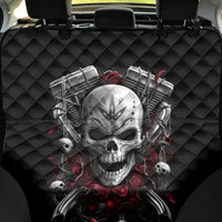 Skull Back Car Seat Cover Riding Motocycle Girl Rose - Wonder Print Shop