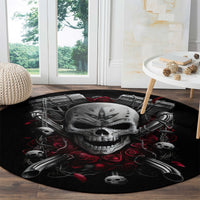 skull-round-carpet-riding-motocycle-girl-rose