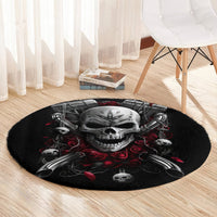 skull-round-carpet-riding-motocycle-girl-rose