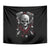 Skull Tapestry Riding Motocycle Girl Rose - Wonder Print Shop