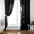 Skull Window Curtain Riding Motocycle Girl Rose - Wonder Print Shop