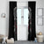 Skull Window Curtain Riding Motocycle Girl Rose - Wonder Print Shop