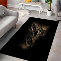 Skull Area Rug Mummy Face Inside - Wonder Print Shop