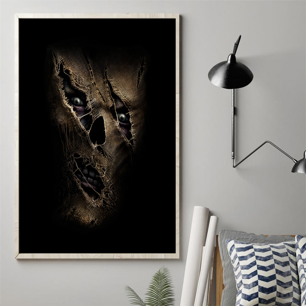 Skull Canvas Wall Art Mummy Face Inside - Wonder Print Shop