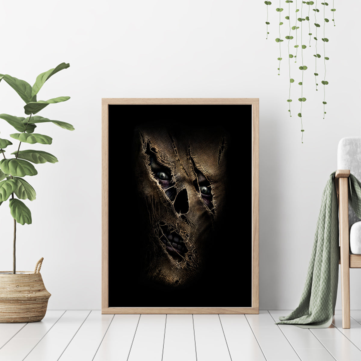 Skull Canvas Wall Art Mummy Face Inside - Wonder Print Shop