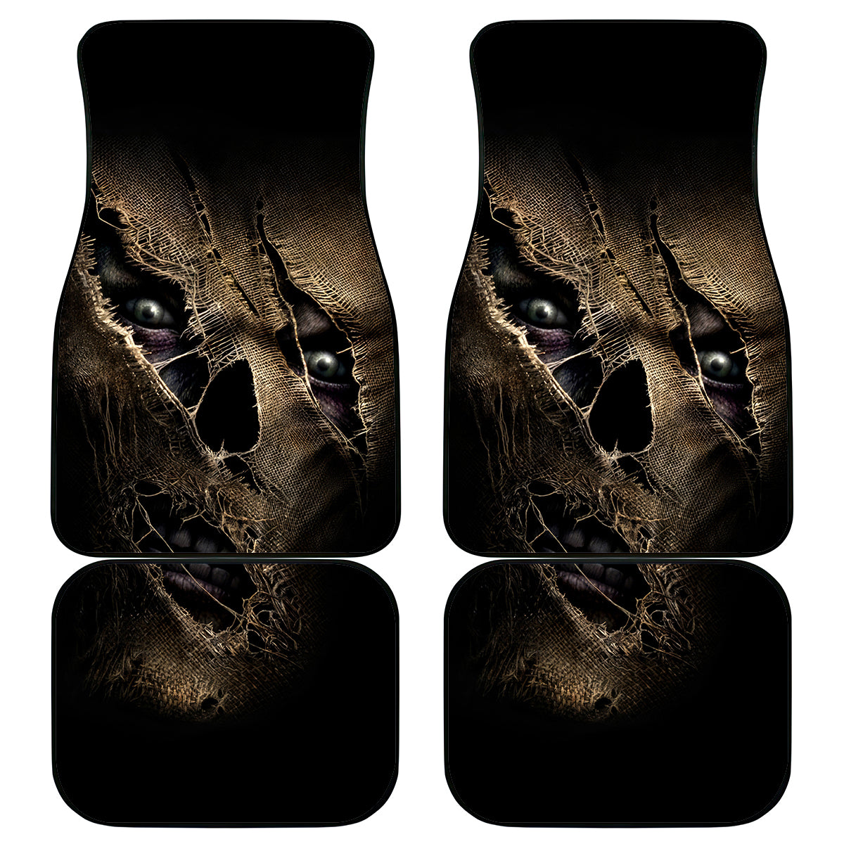 Skull Car Mats Mummy Face Inside - Wonder Print Shop