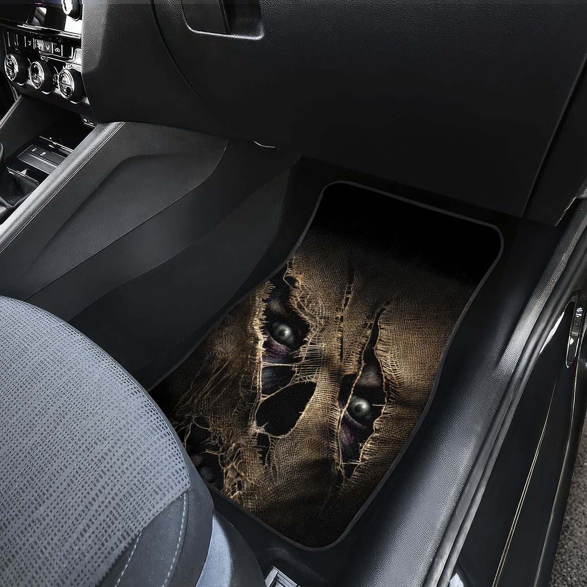 Skull Car Mats Mummy Face Inside - Wonder Print Shop