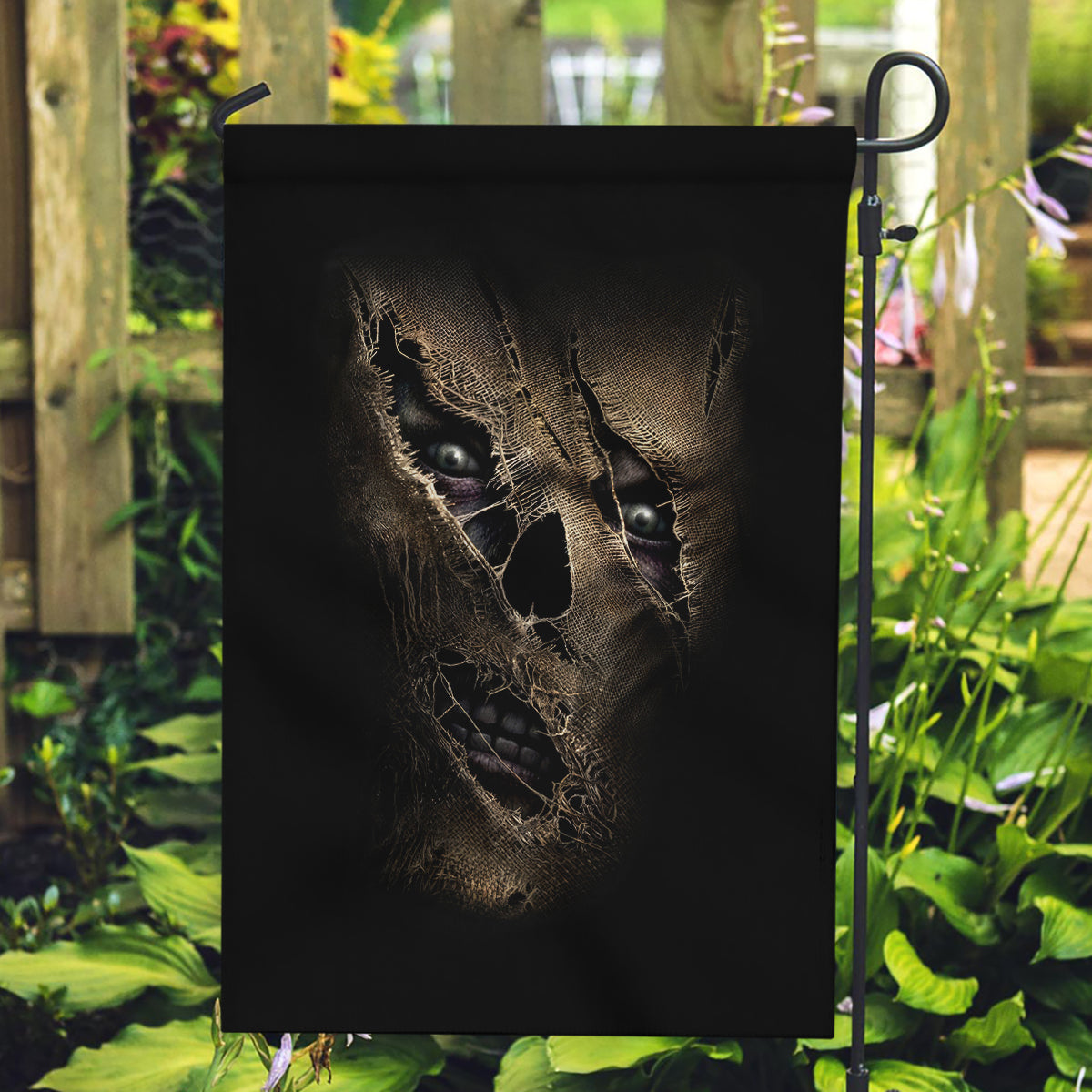 Skull Garden Flag Mummy Face Inside - Wonder Print Shop