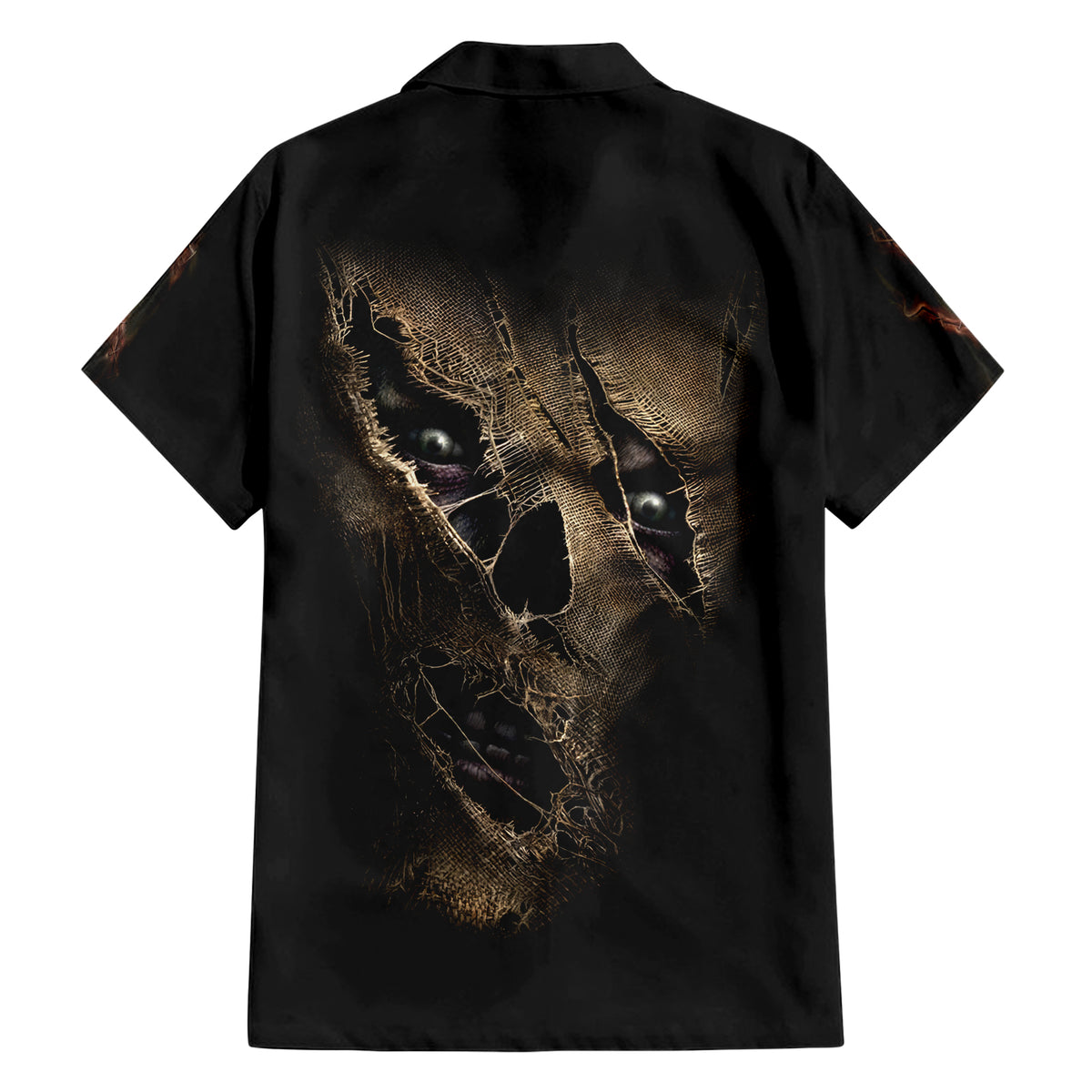 Skull Hawaiian Shirt Mummy Face Inside - Wonder Print Shop