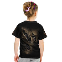 Skull Kid T Shirt Mummy Face Inside - Wonder Print Shop