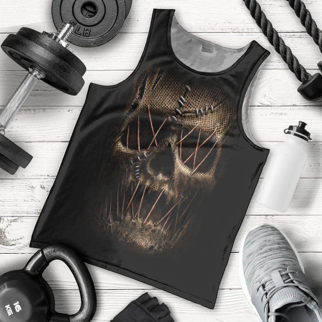 Skull Men Tank Top Mummy Face Inside DT01
