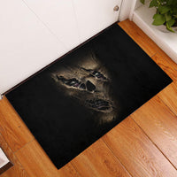 Skull Rubber Doormat Mummy Face Inside - Wonder Print Shop