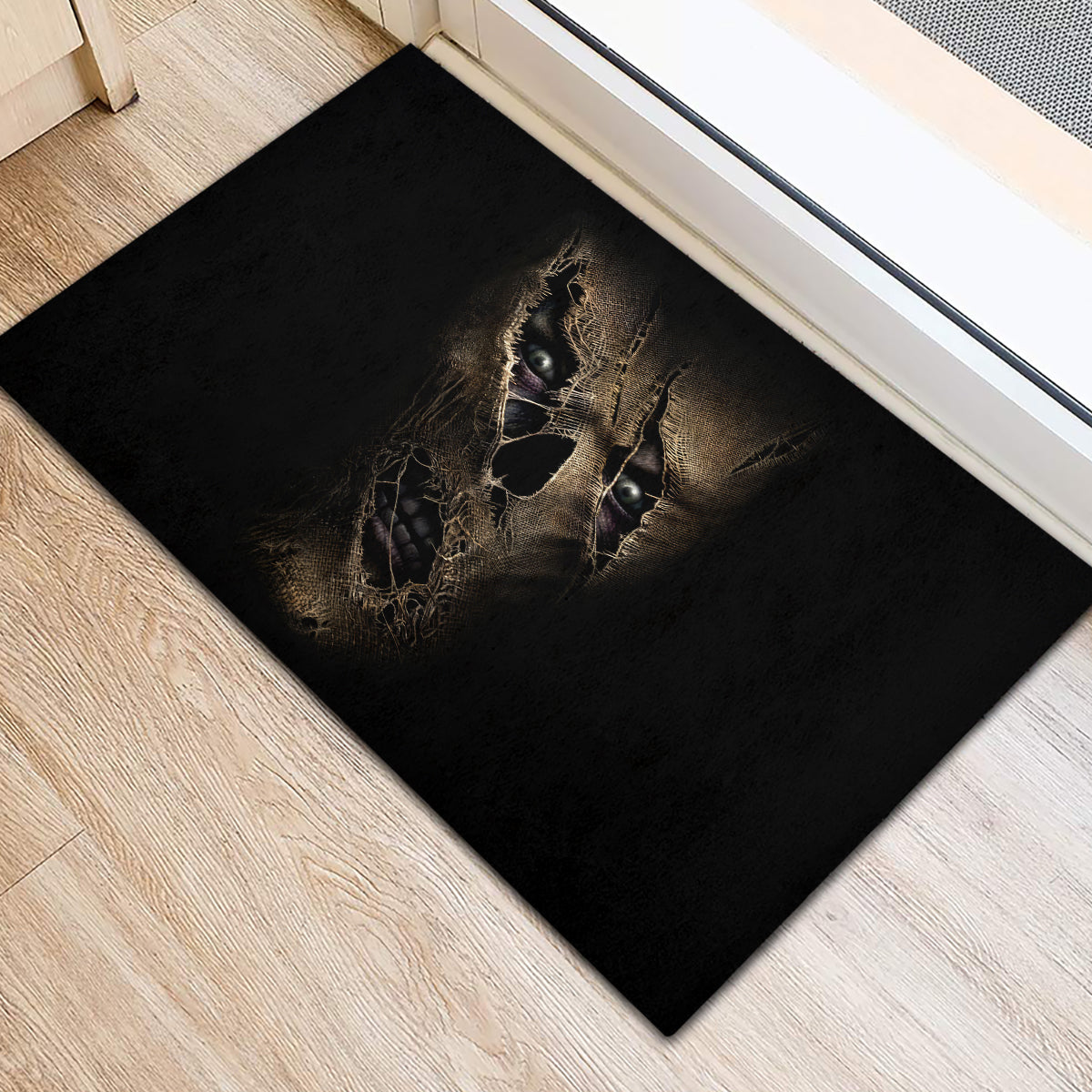 Skull Rubber Doormat Mummy Face Inside - Wonder Print Shop