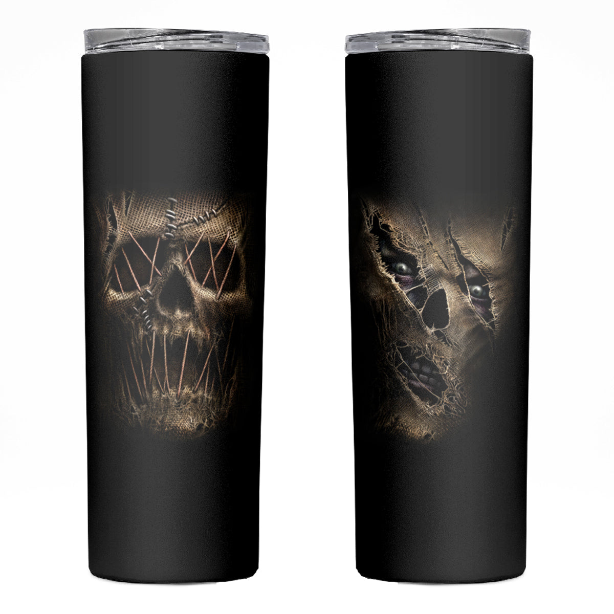 Skull Skinny Tumbler Mummy Face Inside - Wonder Print Shop