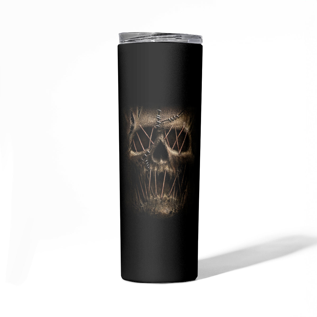 Skull Skinny Tumbler Mummy Face Inside - Wonder Print Shop