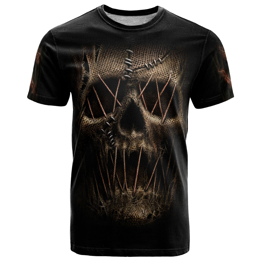Skull T Shirt Mummy Face Inside - Wonder Print Shop