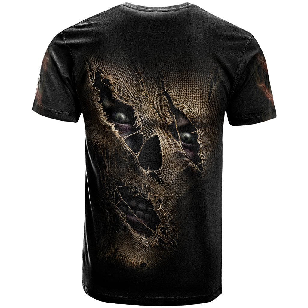 Skull T Shirt Mummy Face Inside - Wonder Print Shop