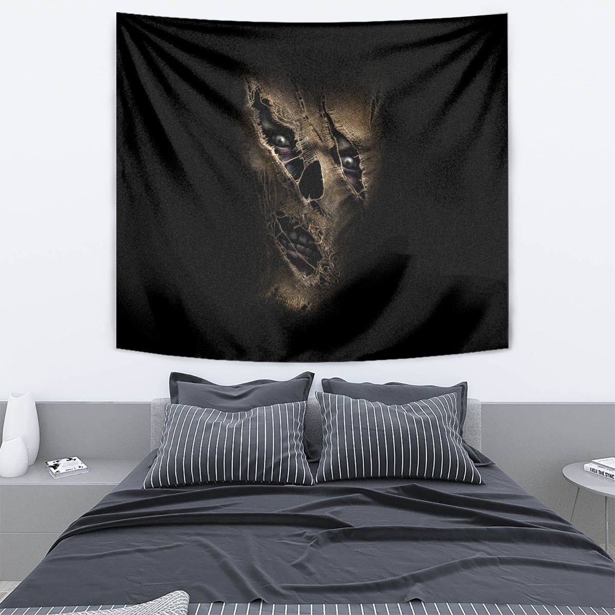 Skull Tapestry Mummy Face Inside - Wonder Print Shop