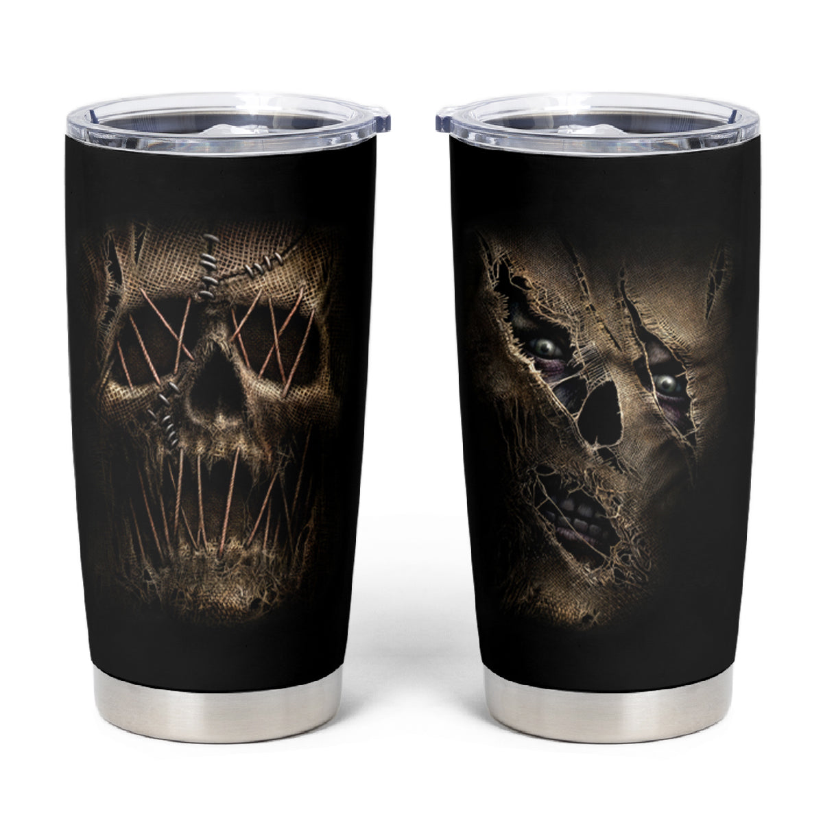 Skull Tumbler Cup Mummy Face Inside - Wonder Print Shop